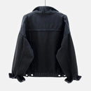 Women's jacket with straight cut and pocket detail