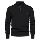 Men's two-piece set with wide-leg trousers and round-neck top