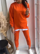 Women's terno set with side zippers and clean lines