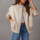 Women's cropped jacket with classic cut and structured silhouette