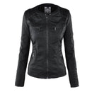 Women's jacket with detachable hood and clean silhouette
