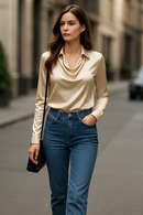 Reba | Women's pleated blouse