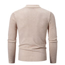 Men’s turtleneck top with minimal neckline and structured hem