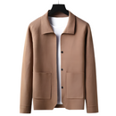 Men's vest with structure and three front buttons