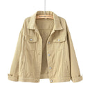 Women's jacket with straight cut and pocket detail