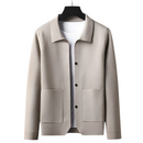 Men's vest with structure and three front buttons