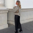 Women’s skirt with flowing shape and high waistband