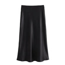 Women’s skirt with flowing shape and high waistband
