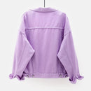 Women's jacket with straight cut and pocket detail